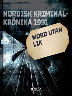 cover image of Mord utan lik